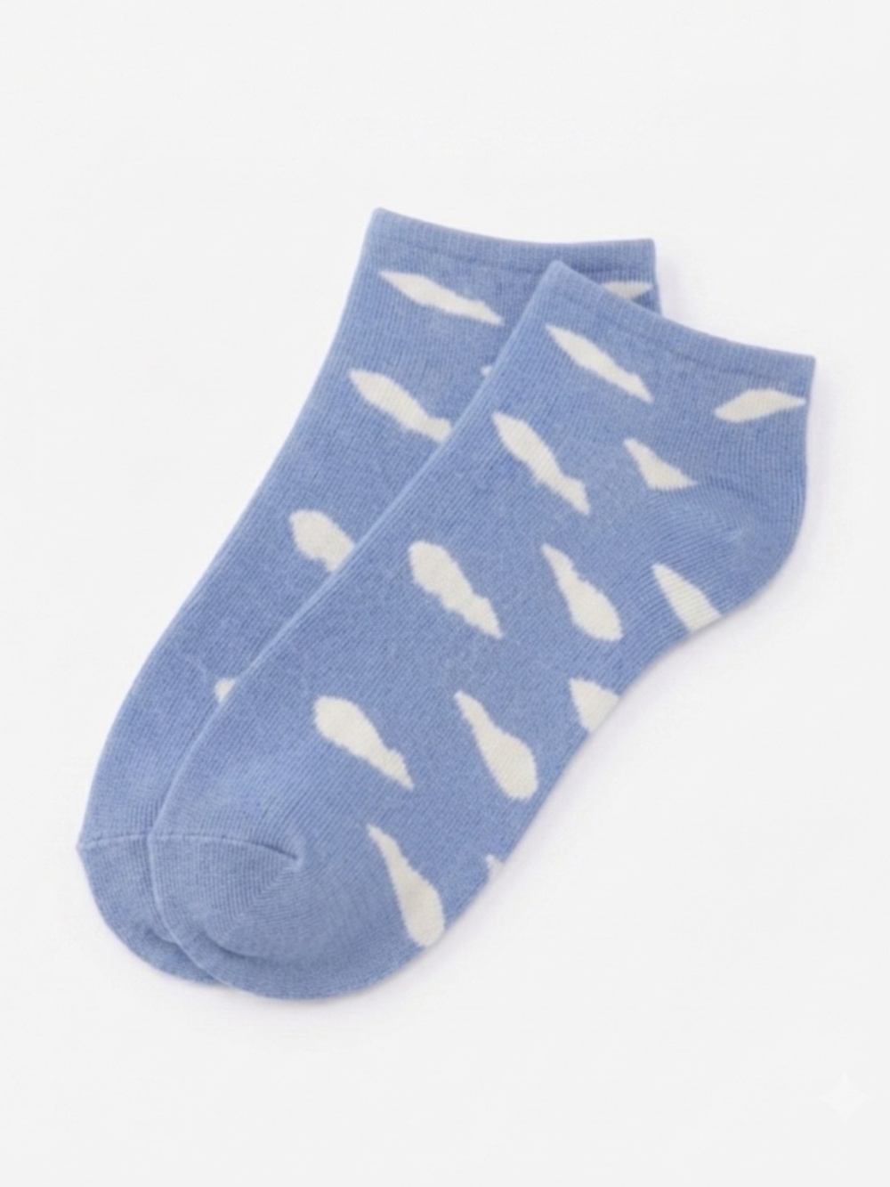 Maggie's Organic Unisex Footie Socks Light Blue Clouds